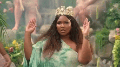 Lizzo Music Video Crown GIF
