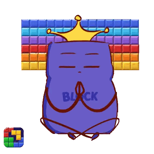 Crowned Character With Block Text