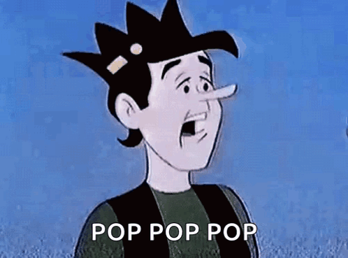Crowned Long-Nose Cartoon Talking to Another