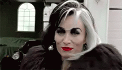Astonishing Cruella Walking Away GIF
