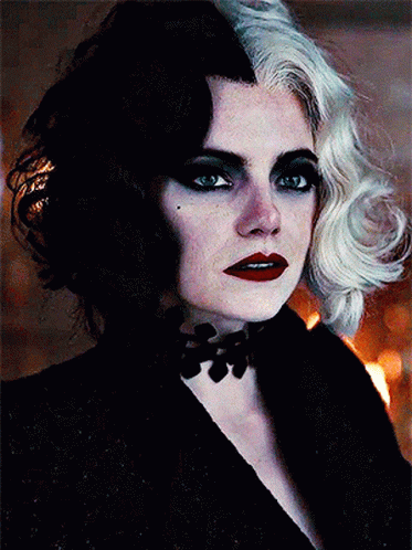 Cruella Fierce Eye Roll GIF
