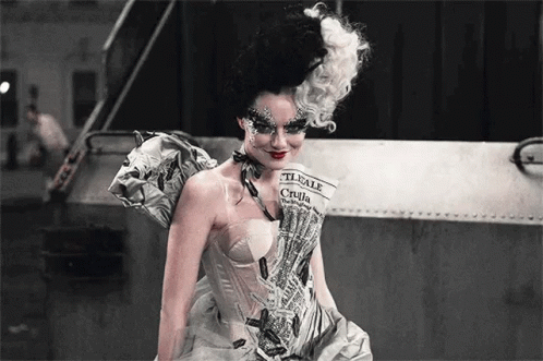 Cruella Alluring Smile Photoshoot GIF
