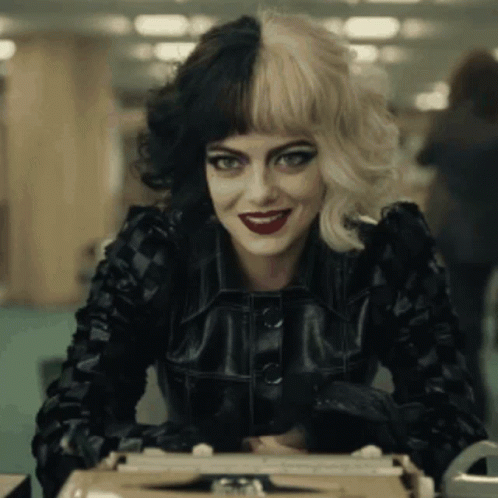 Glamorous Cruella Laughing GIF