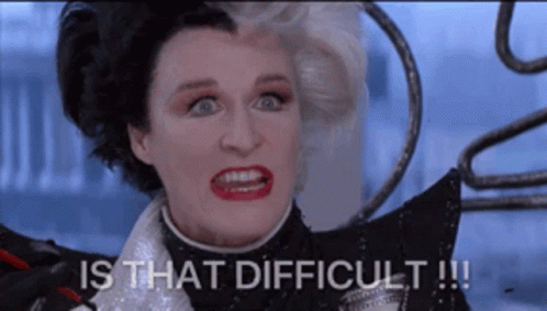 Cruella Glenn Close Is That Difficult GIF