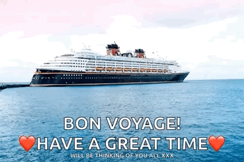 Cruise Ship with Bon Voyage