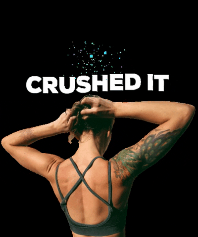 Crushed It Beautiful Girl Tattoo GIF