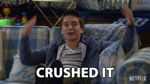 Crushed It Boy GIF
