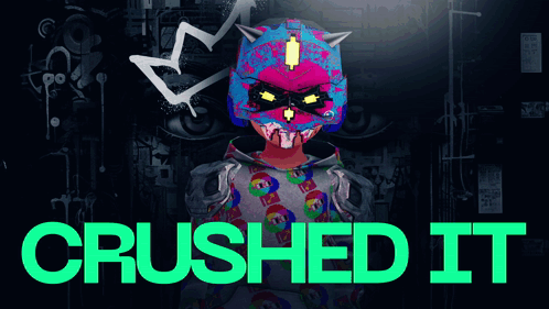 Crushed It Cartoon Character GIF