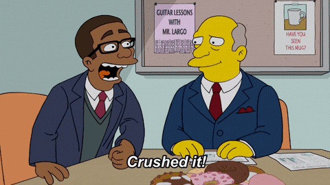 Crushed It Homer Simpson GIF