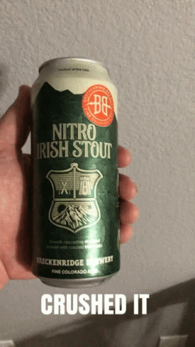 Crushed Nitro Irish Stout Can GIF