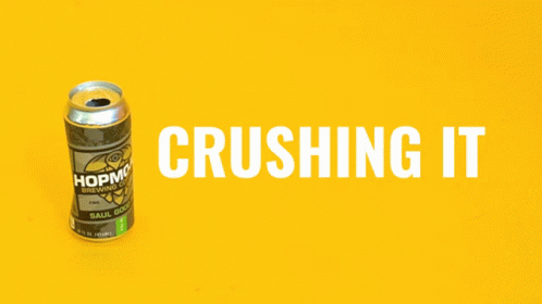 Crushing It Can Ball GIF