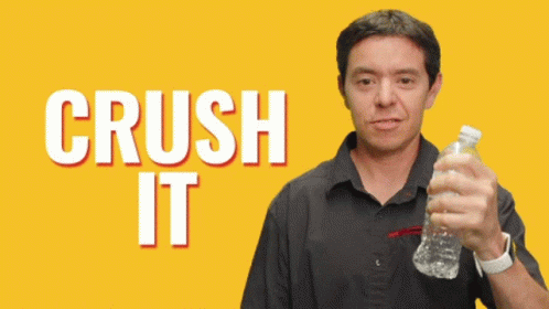Crushing It Crush Water Bottle GIF