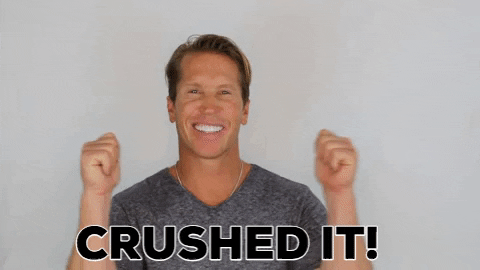 Crushing It Crushed It Yes GIF