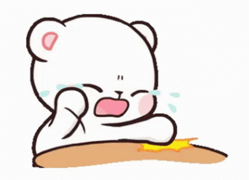 Milk Bear Cry In Tears GIF