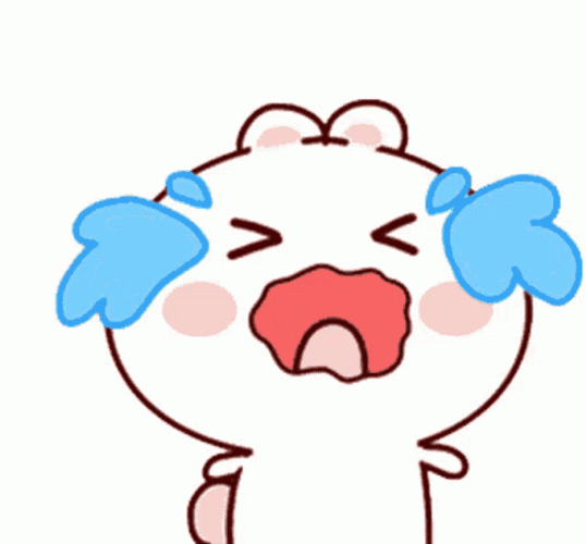 Cry Bunny Sticker GIF
