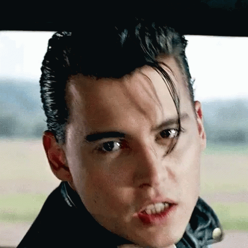 Crybaby Johnny Depp Flying Kiss GIF