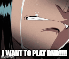 Crying Anime Character I Want to Play Dnd