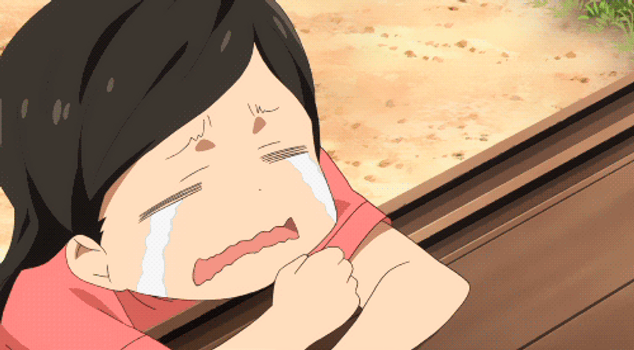 Crying Anime Girl Headbang GIF