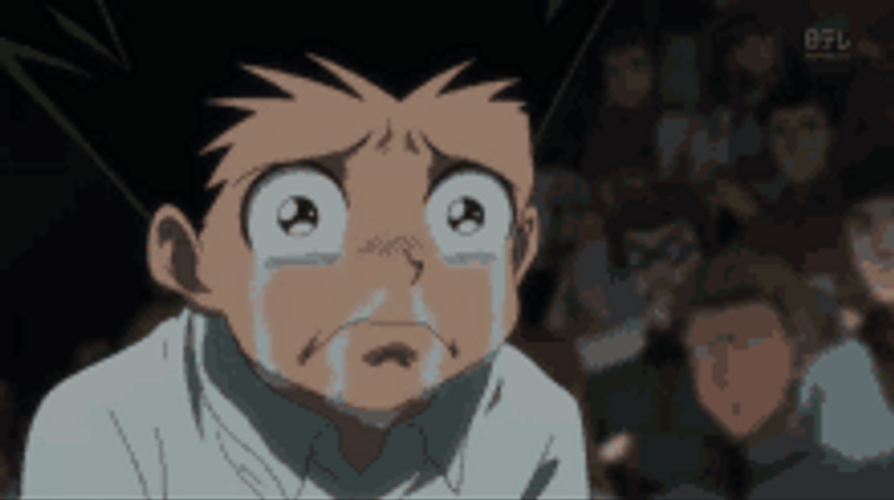 Crying Anime Hunter Gon GIF