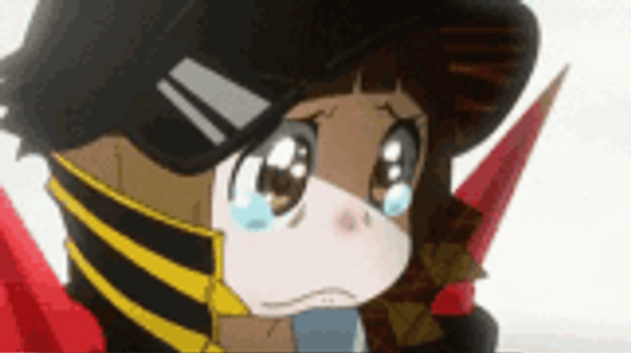 Crying Anime Mako Makanshoku GIF