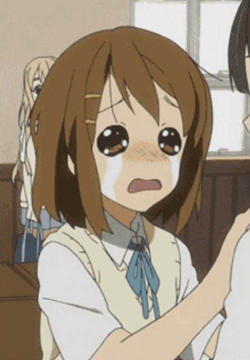Crying Anime School Girl GIF