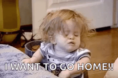 Crying Baby I Wanna Go Home GIF