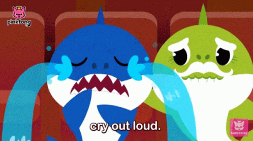 Crying Baby Shark GIF