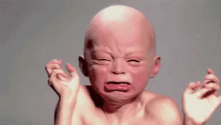 Crying Bald Baby