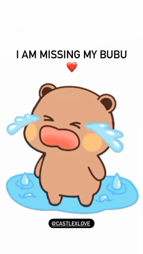Crying Cartoon Bear Missing Bubu