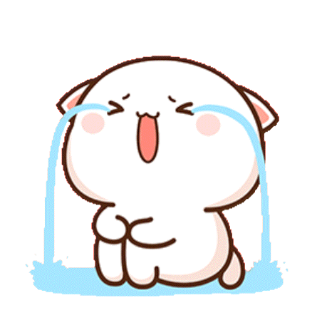 Crying Cartoon Cat With Water GIF