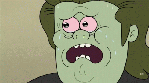 Crying Cartoon Character With CN GIF