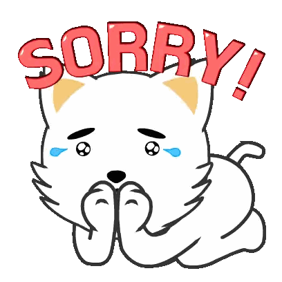Crying Cartoon Dog Sorry