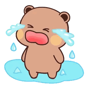 Crying Cartoon Teddy Bear