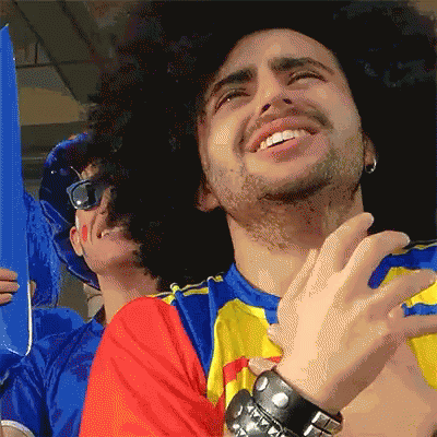 Crying Colombia Man GIF