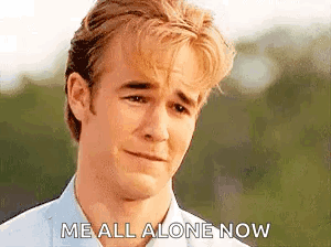 Crying Dawson Leery Alone Now Meme GIF