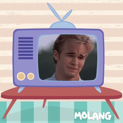 Crying Dawson Leery Cartoon Tv Screen Meme GIF