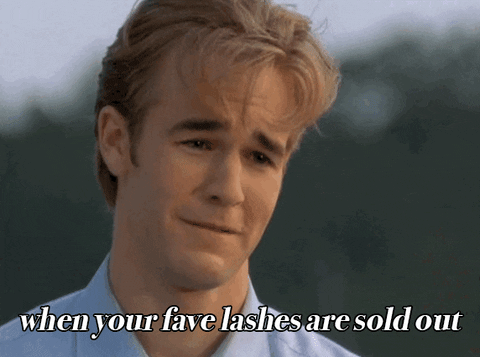 Crying Dawson Leery Lashes Sold Out Meme GIF