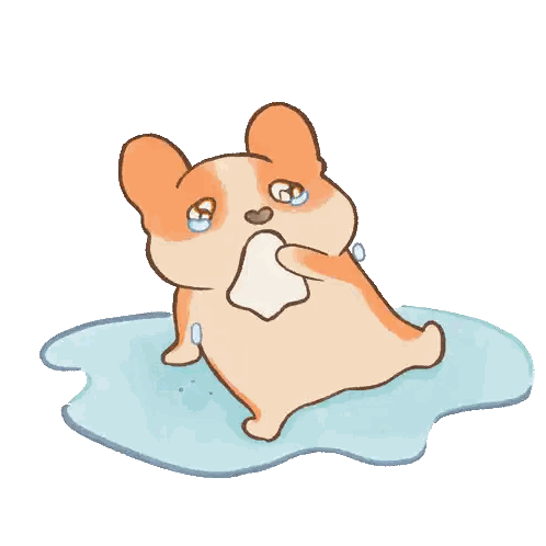 Crying Dog With Tears