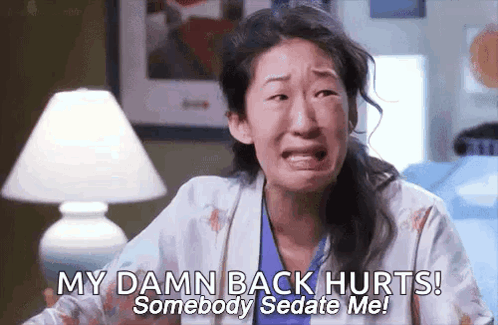 Crying Dr Cristina Yang I Need A Backiotomy GIF