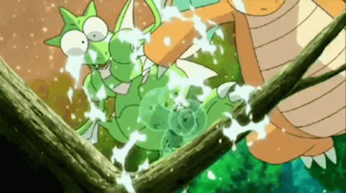 Crying Dragonite Saves Baby Pocket Monster GIF