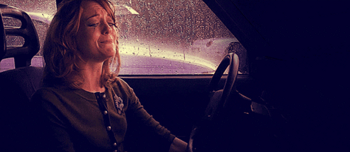 Crying Emma Pillsbury Car Ride GIF