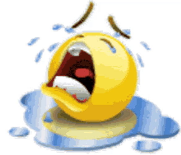 Crying Emoji Bathing In Tears GIF