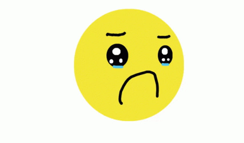 Crying Emoji Cannot Suppress His Feelings GIF