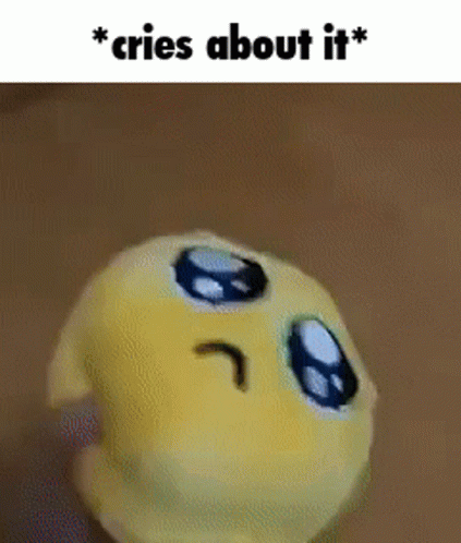 Crying Emoji Plushie Meme GIF