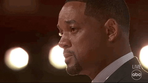 Crying Emotional Will Smith Chris Rock Oscars GIF