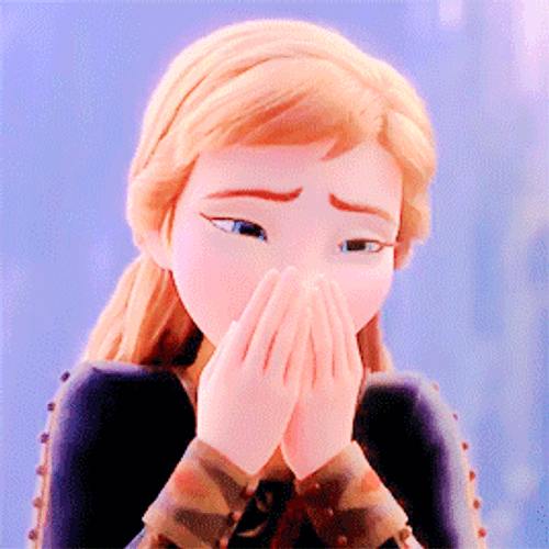 Crying Frozen Anna GIF