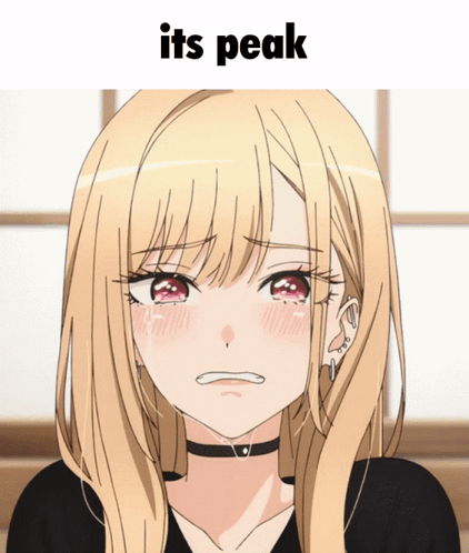 Crying Girl Saying Its Peak GIF