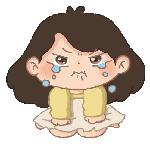 Crying Girl with Tears