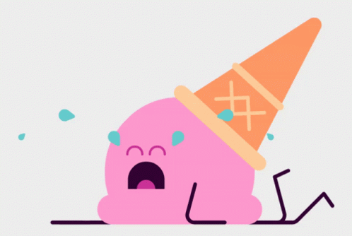 Crying Ice Cream Cone