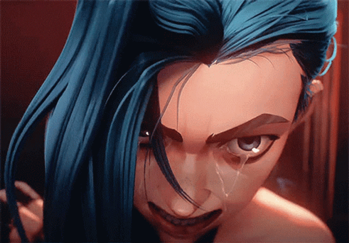 Crying Jinx Arcane Rage GIF